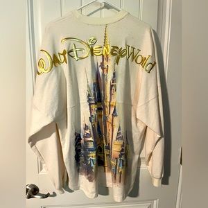 Disney World 50th Anniversary Spirit Jersey Sparkle Magic Kingdom Castle Large